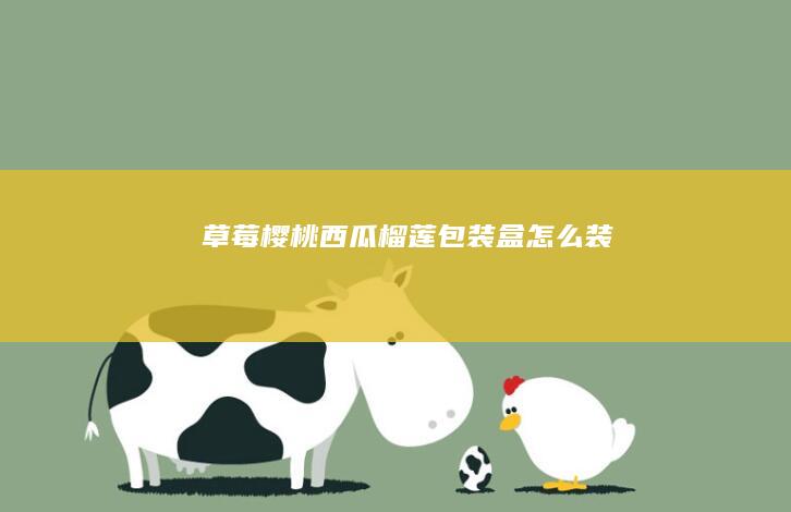 草莓樱桃西瓜榴莲包装盒怎么装